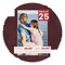 Dark Red Suede Mat Board for 28x38 Frames - Fits 24x36 Photos